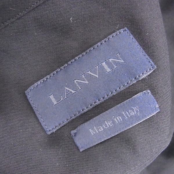 実際に弊社で買取させて頂いたLANVIN/ランバン ビスコース ノーカラーシャツジャケット 38の画像 2枚目