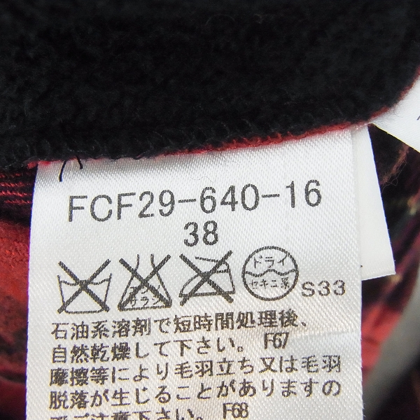 実際に弊社で買取させて頂いたBURBERRY LONDON/バーバリーロンドン ブルーレーベル タータンチェック パーカー レディース  38の画像 3枚目