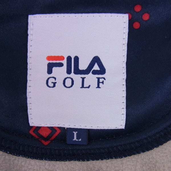実際に弊社で買取させて頂いた【未使用】FILA/フィラ ゴルフウェア アウタージャージ/Lの画像 2枚目
