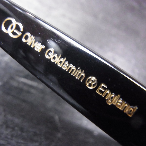 実際に弊社で買取させて頂いたOLIVER GOLDSMITH/オリバーゴールドスミス 眼鏡/メガネフレーム VICE CONSUL-ss Neroの画像 3枚目