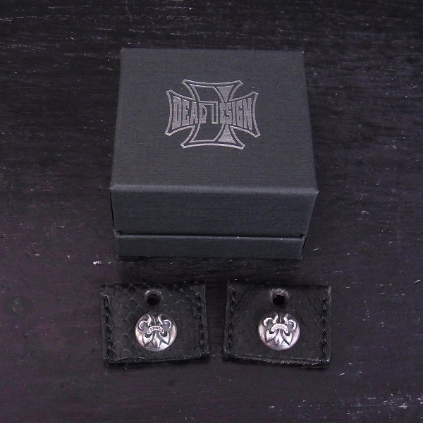 実際に弊社で買取させて頂いたDEAL DESIGN/ディールデザイン ブレードリリー パイソンレザー キーカバー 2点セットの画像 4枚目