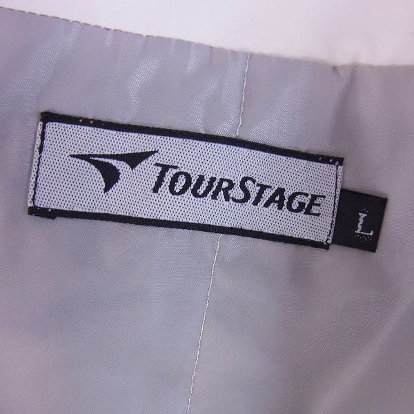 実際に弊社で買取させて頂いた【未使用】TOUR STAGE/ツアーステージ ゴルフウェア アウタージャージ ホワイト/Lの画像 2枚目