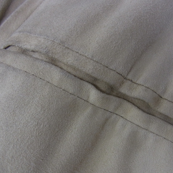 実際に弊社で買取させて頂いたGIORGIO ARMANI/ジョルジオアルマーニ スエード ノーカラージャケット 40の画像 3枚目