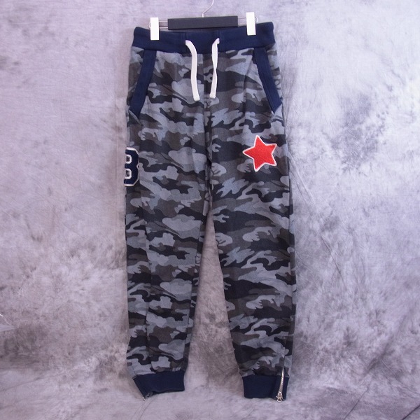 実際に弊社で買取させて頂いたHYDROGEN/ハイドロゲン 迷彩カモ zip/ワッペン スウェットパンツ/ジョガーパンツ M