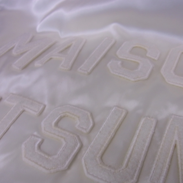 実際に弊社で買取させて頂いたMAISON KITSUNE/メゾンキツネ  テディサテンブルゾン/スタジャン Mの画像 5枚目