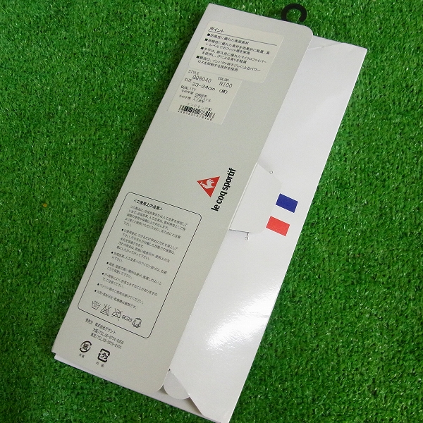 実際に弊社で買取させて頂いた【未使用】Le coq sportif/ル・コック 両手用ゴルフグローブ2点セット QQ8040 Mサイズ(23～24㎝) ブラック 防寒 の画像 2枚目