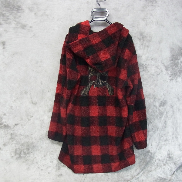 実際に弊社で買取させて頂いたRoen/ロエン HIROMU TAKAHARA/ヒロムタカハラ 16AW LONG CHECK PK -02RED-/パーカー/Lの画像 1枚目