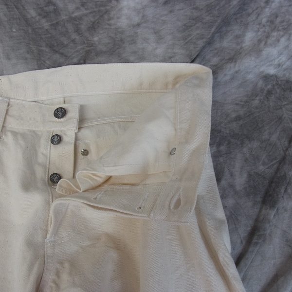 実際に弊社で買取させて頂いたCELT&COBRA/ケルト&コブラ ホワイトデニムパンツ J3/31の画像 5枚目