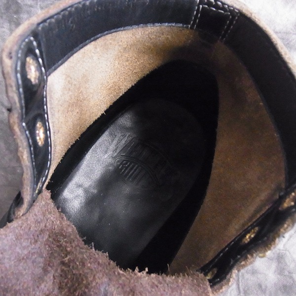 実際に弊社で買取させて頂いたWHITE’SBOOTS/ホワイツブーツ セミドレスブーツ 2332-C-BLCX ブラック/6.5Eの画像 4枚目