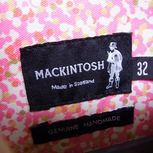 実際に弊社で買取させて頂いたMACKINTOSH/マッキントッシュ 裏地花柄 ステンカラーコート/32の画像 2枚目