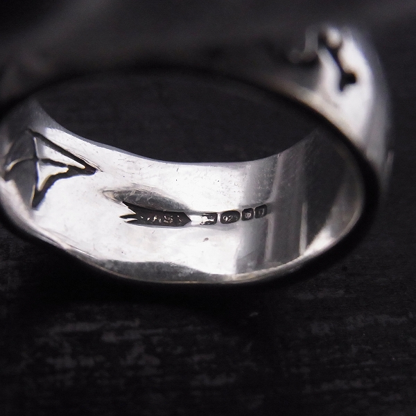 実際に弊社で買取させて頂いた【証明書有】CRAZY PIG/クレイジーピッグ 5スカル/クロスボーン リング 指輪/19.5号の画像 4枚目