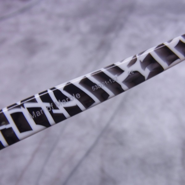 実際に弊社で買取させて頂いたless than human/レスザンヒューマン マーブル柄 スクエア メガネフレームの画像 4枚目