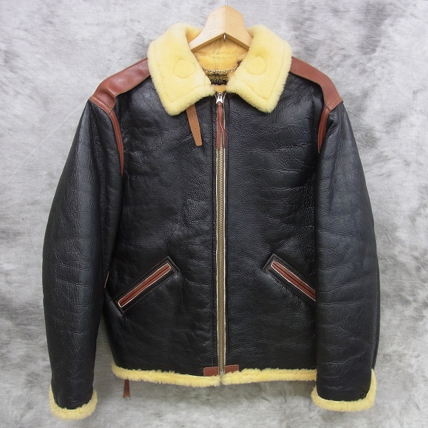 正規品 バズリクソンズ B-6 フライトジャケット ムートン