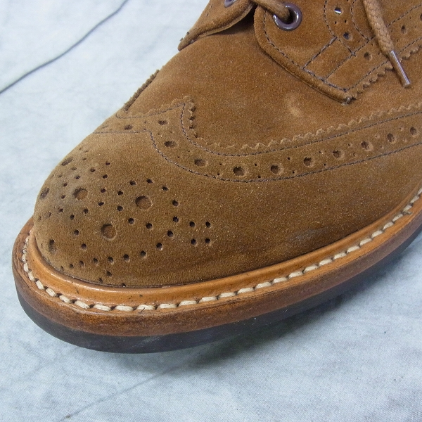 実際に弊社で買取させて頂いたTrickers/トリッカーズ スウェードウィングチップシューズ/M7292/8 の画像 6枚目