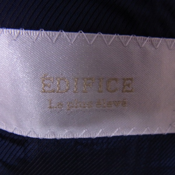 実際に弊社で買取させて頂いたEDIFICE/エディフィス ストライプ 2Bスーツ セットアップ/48の画像 2枚目