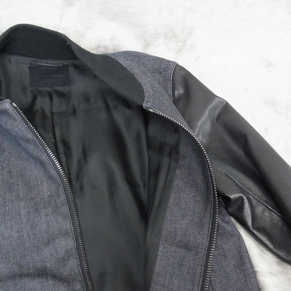 実際に弊社で買取させて頂いたjunhashimoto/ジュンハシモト 袖レザー 切替 MA-1 BLS004B04 /3の画像 4枚目