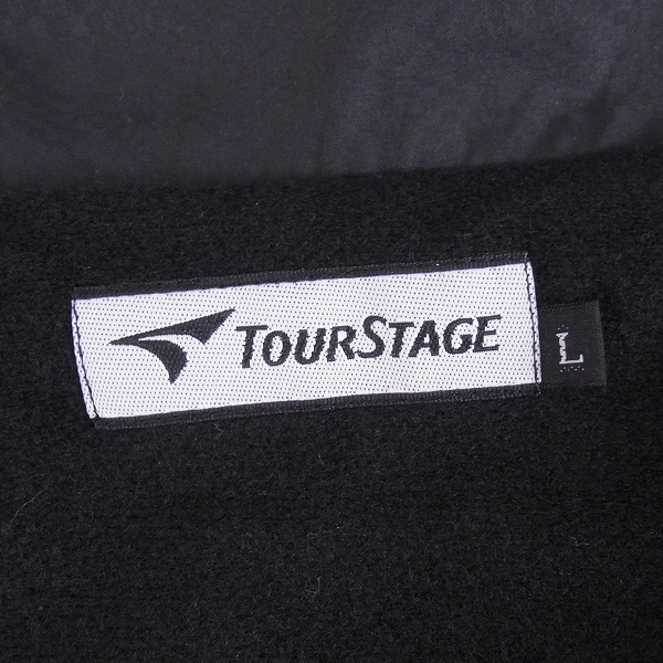 実際に弊社で買取させて頂いた【未使用】TOUR STAGE/ツアーステージ ゴルフウェア アウタージャージ ブラック 薄チェック柄/Lの画像 2枚目