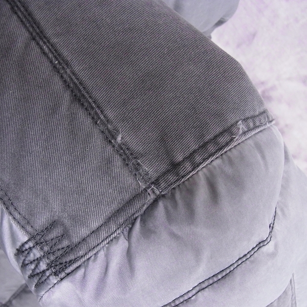実際に弊社で買取させて頂いたARMANI JEANS/アルマーニジーンズ ファー付 ユーズド加工 ダウンジャケット USA:XXSの画像 8枚目