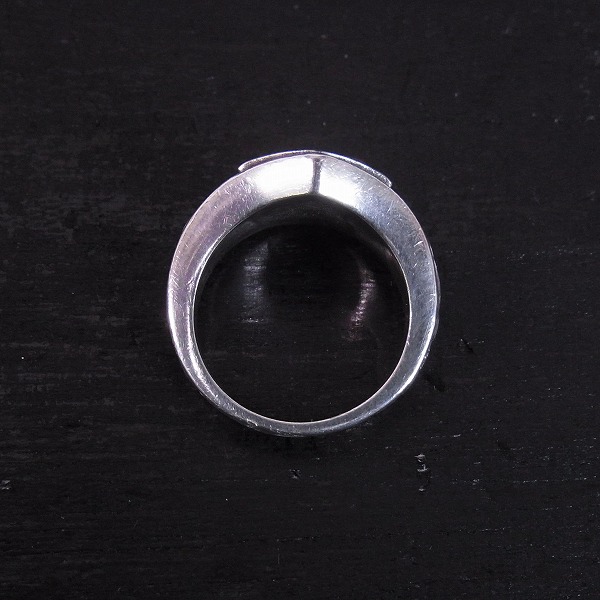 実際に弊社で買取させて頂いたLord Camelot/ロードキャメロット フレア/百合 シールド リング 16.5～17号の画像 4枚目