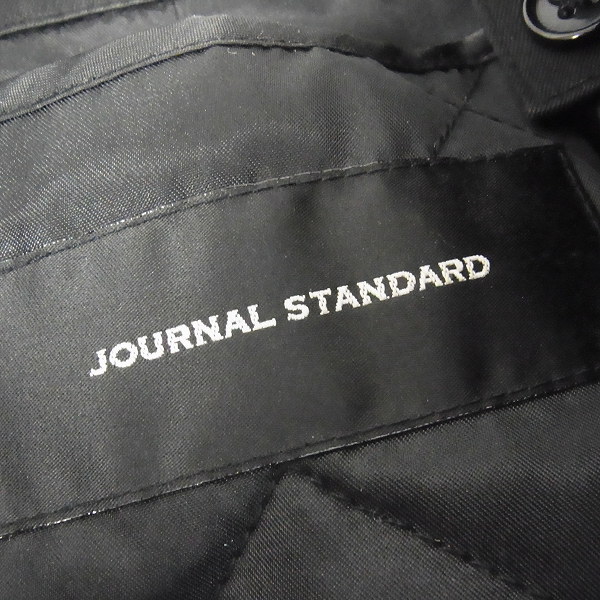 実際に弊社で買取させて頂いたJOURNAL STANDARD/ジャーナルスタンダード ライナー付 トレンチコート ブラック Sの画像 2枚目