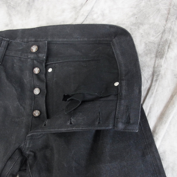 実際に弊社で買取させて頂いたCELT&COBRA/ケルト&コブラ J1-B コットン デニムパンツ ブラック W31の画像 5枚目