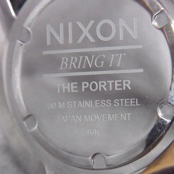 実際に弊社で買取させて頂いたNIXON/ニクソン Porter Leather 腕時計/レディース A1058の画像 3枚目