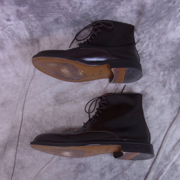 実際に弊社で買取させて頂いたHUGO BOSS/ヒューゴボス イタリア製 ハイカット/レザーブーツ 16055/42の画像 3枚目