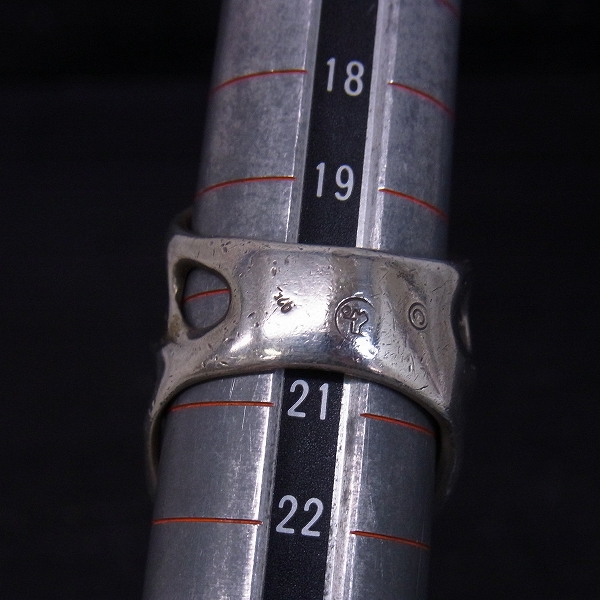 実際に弊社で買取させて頂いたTRAVIS WALKER/トラヴィスワーカー 80/100 ヘルメットスカルリングの画像 6枚目