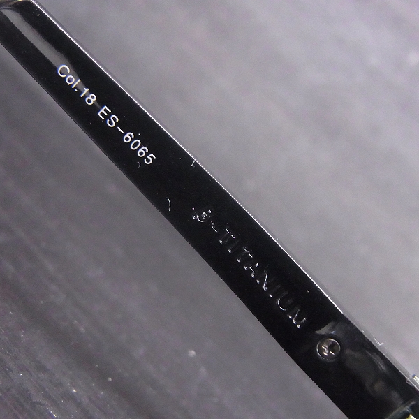 実際に弊社で買取させて頂いたspec espace/スペックエスパス ES-6065 メガネフレームの画像 4枚目