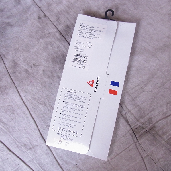 実際に弊社で買取させて頂いた【未使用】Le coq sportif/ル・コック 両手用ゴルフグローブ2点セット QQ8040 Mサイズ(23～24㎝) ブラック 防寒 の画像 2枚目