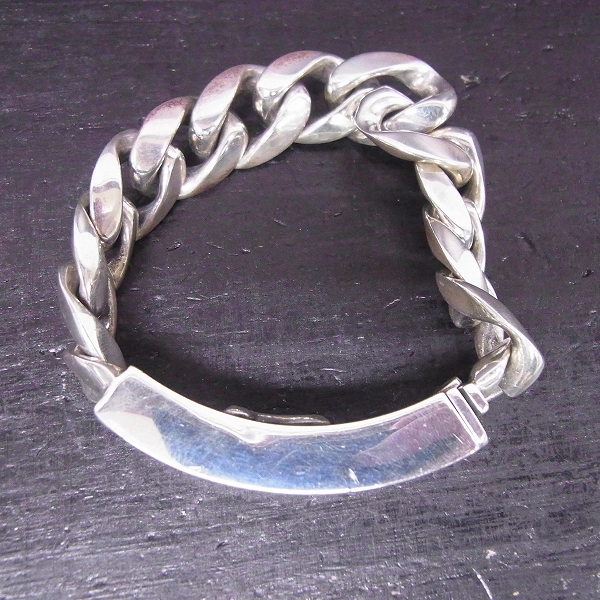 実際に弊社で買取させて頂いた【ギャラ付き】STANLEY GUESS/スタンリーゲス ラージIDウッドインレイクラシックリンクブレスの画像 1枚目