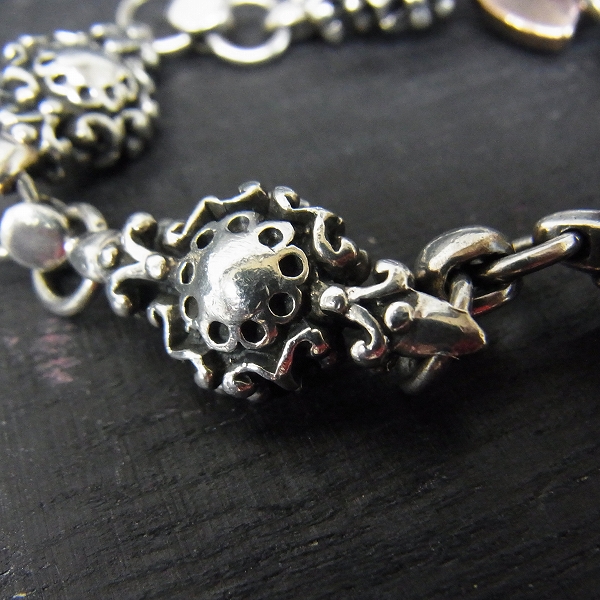 実際に弊社で買取させて頂いたLord Camelot/ロードキャメロット デザインブレスレットｗ/ガーネット LC-1102GN/21cmの画像 2枚目