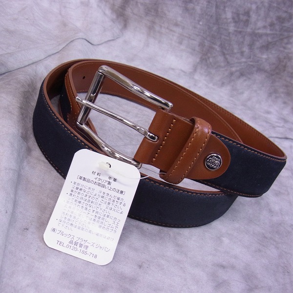 実際に弊社で買取させて頂いたBROOKS BROTHERS/ブルックスブラザーズ レザーベルト/38