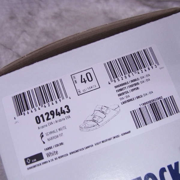 実際に弊社で買取させて頂いたBIRKENSTOCK/ビルケンシュトック アリゾナEVA サンダル 0129443/26.0の画像 7枚目