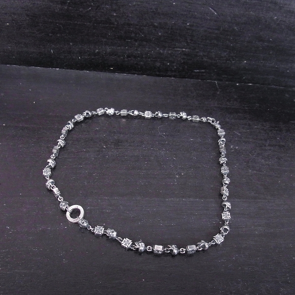 実際に弊社で買取させて頂いたDEAL DESIGN/ディールデザイン スカルズ＆クロス チェーン L/50㎝の画像 4枚目