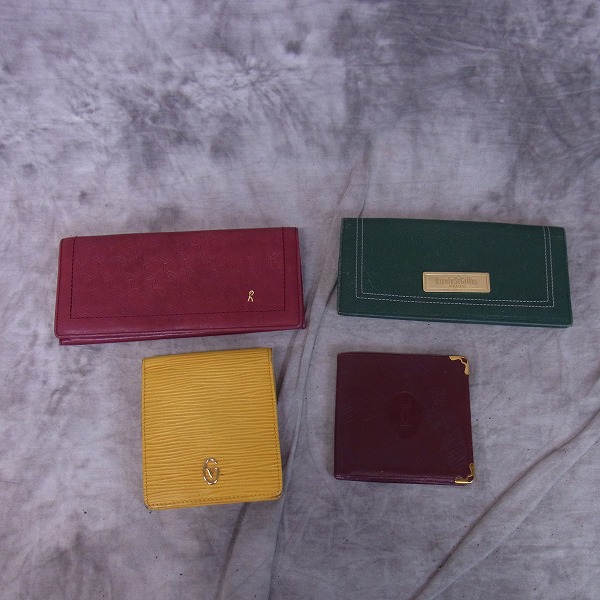 実際に弊社で買取させて頂いたCartier/カルティエ GIANNI VALENTINO/バレンチノ 財布/札入れ 二つ折り 長財布 4点セット