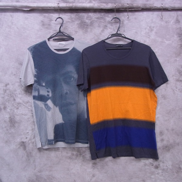 実際に弊社で買取させて頂いたLAD MUSICIAN/ラッドミュージシャン ムラ染め/ボーダー Tシャツ 2点セット