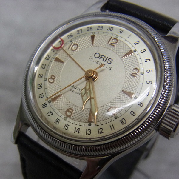 実際に弊社で買取させて頂いたORIS/オリス 7400B/ポインターデイト 革ベルト/腕時計