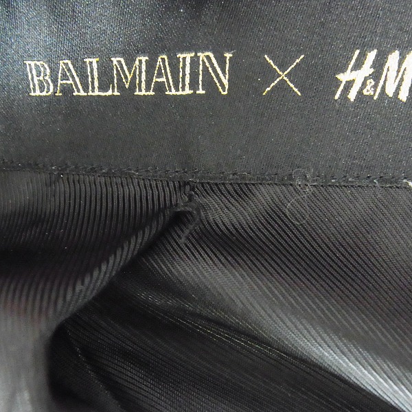 実際に弊社で買取させて頂いたBALMAN×H&M/バルマン×エイチ＆エム シープスキン レザーバイカージャケット ライダース/48の画像 9枚目