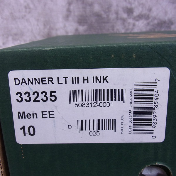 実際に弊社で買取させて頂いたDanner/ダナー DANNER Light/ダナーライト3 H INK 33235/US-10の画像 9枚目