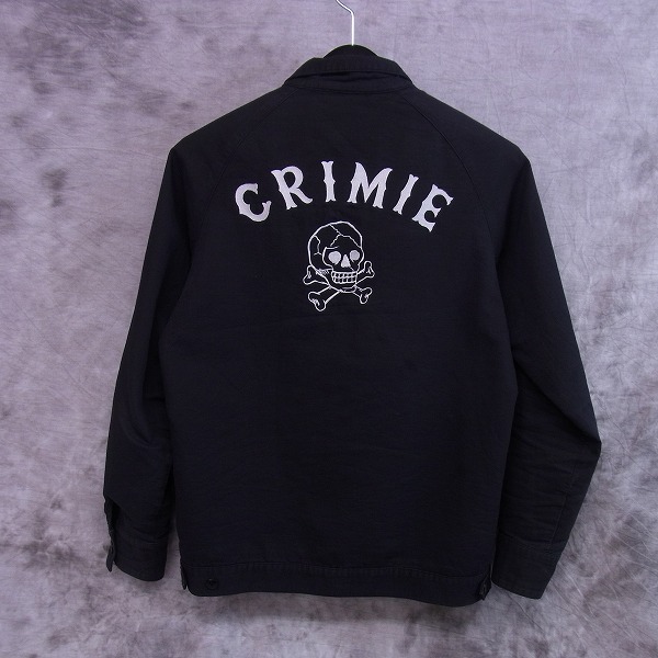 実際に弊社で買取させて頂いたCRIMIE/クライミー スカル刺繍 ジップアップブルゾン/Mの画像 1枚目