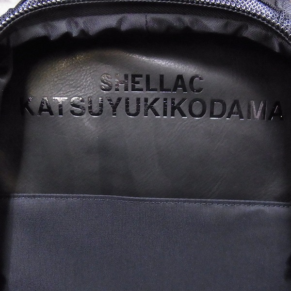 実際に弊社で買取させて頂いた未使用/KATSUYUKIKODAMA×SHELLAC DENSITY MANIA/PACK-1 蛇革/パイソンレザー切替 バックパック/リュックの画像 7枚目