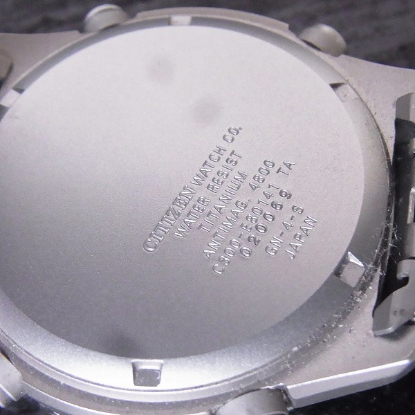 実際に弊社で買取させて頂いたCITIZEN/シチズン PROMASTER/プロマスター ナビホーク クォーツ C300-E80141【動作未確認】の画像 2枚目