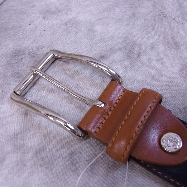 実際に弊社で買取させて頂いたBROOKS BROTHERS/ブルックスブラザーズ レザーベルト/38の画像 1枚目