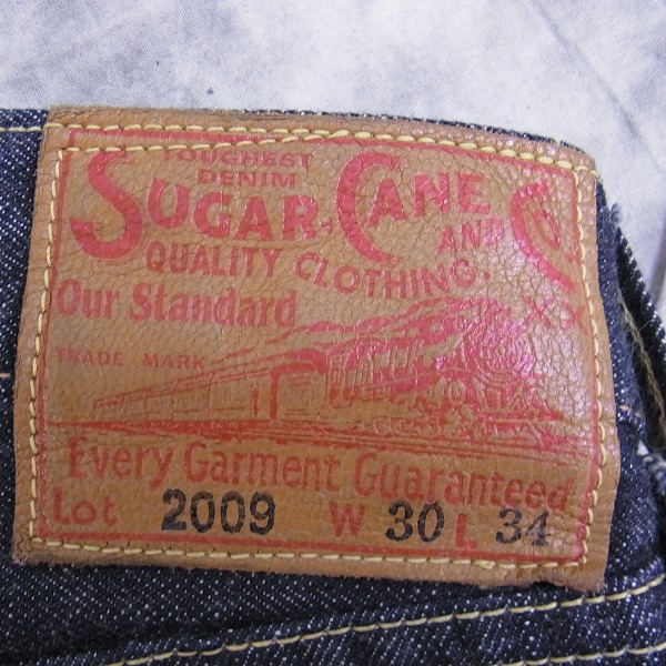 実際に弊社で買取させて頂いたSUGAR CANE/シュガーケーン Lot.2009 デニムパンツ W30L34の画像 3枚目