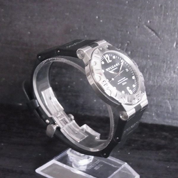 BVLGARI/ブルガリ ディアゴノスクーバ 200ｍ防水 自動巻腕時計 ラバーベルト/SD38Sの買取実績 - ブランド買取専門店リアクロ