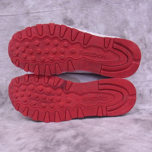 実際に弊社で買取させて頂いたReebok×MAISON KITSUNE/リーボック×メゾンキツネ レザー スニーカー M46165/29の画像 2枚目