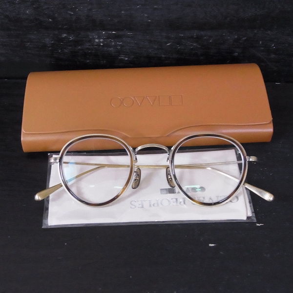 実際に弊社で買取させて頂いたOLIVER PEOPLES/オリバーピープルズ 17SS Darville/ダービル メガネフレーム 362/Pの画像 5枚目