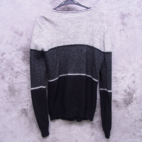 実際に弊社で買取させて頂いたFACTOTUM/ファクトタム ボーダー モヘヤニットカーディガン 48の画像 1枚目