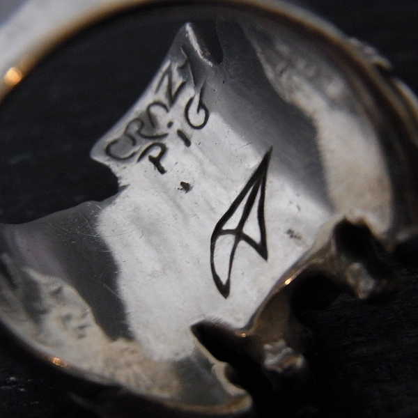 実際に弊社で買取させて頂いたCRAZY PIG/クレイジーピッグ CP628 CPD Skull Mascot/スカル マスコットリング 24号の画像 4枚目